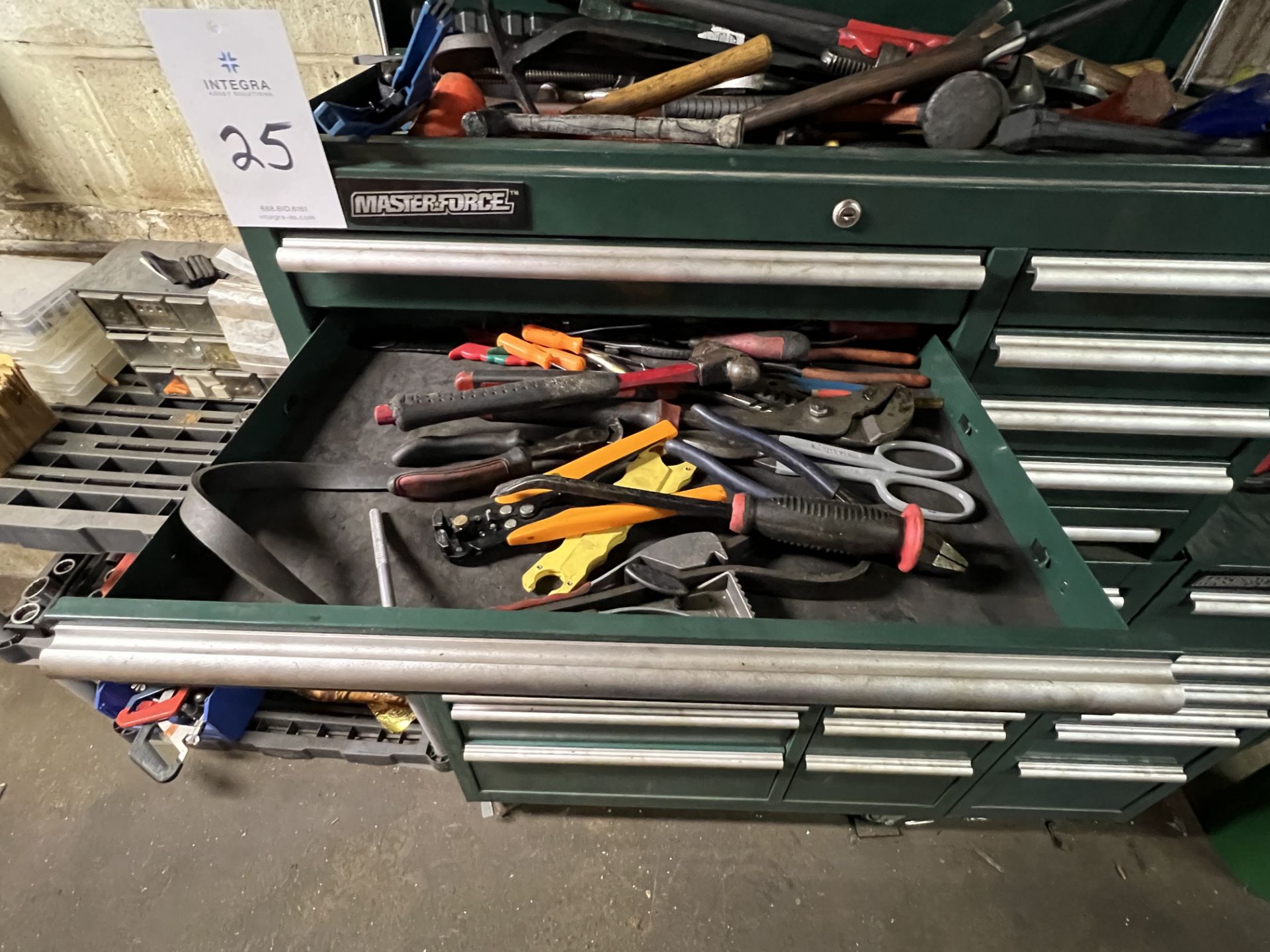 Master Force Rolling Tool Box with Side Cabinet - Image 3 of 25