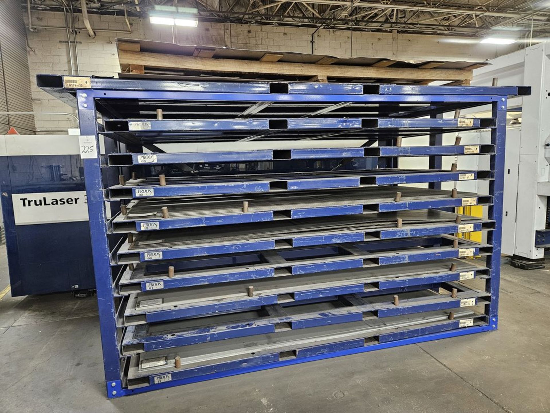 9-Tier 60" x 120" Sheet Steel Storage Rack