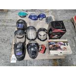 Lot Of Assorted Welding Mask & Face Shields