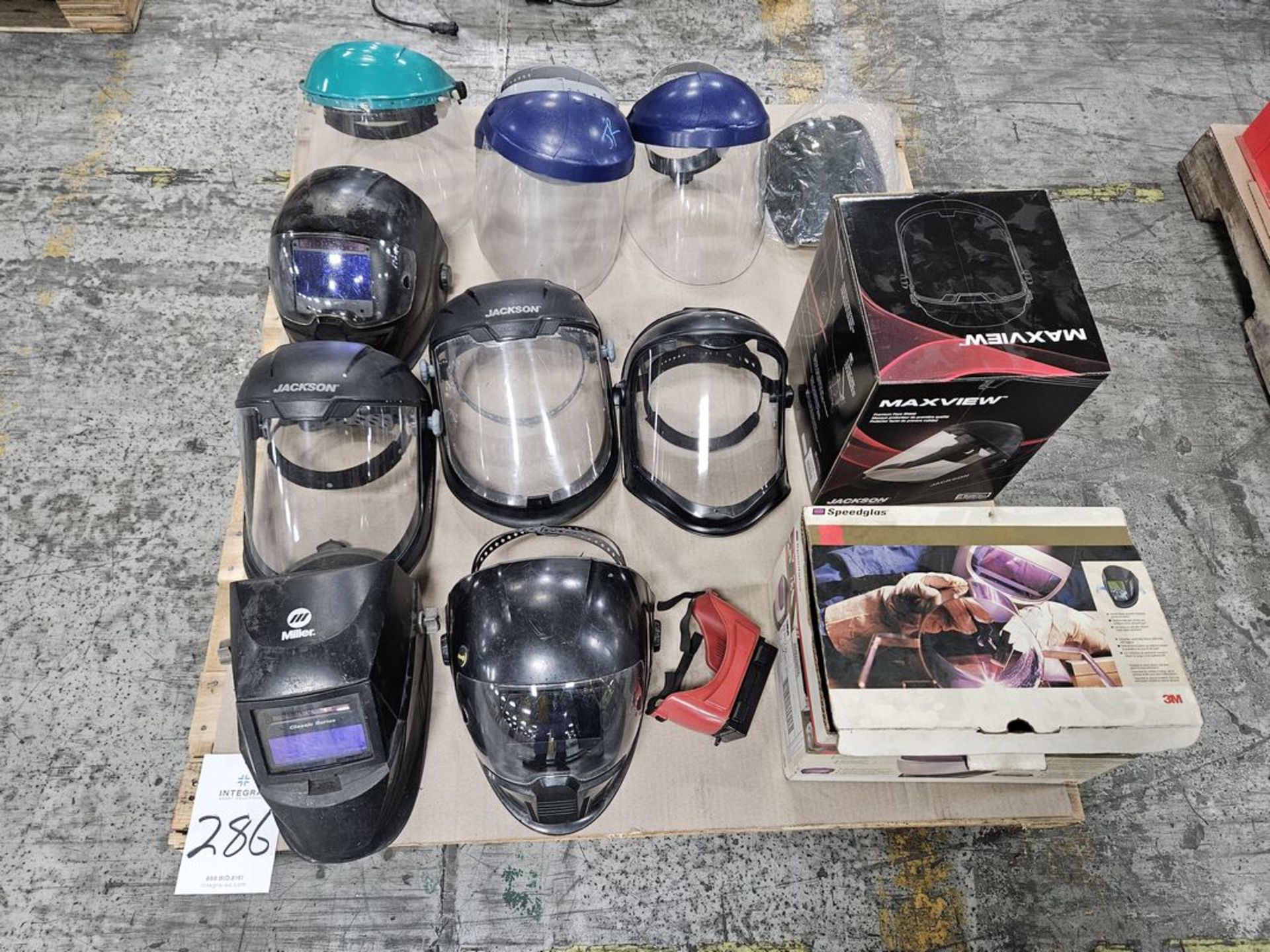 Lot Of Assorted Welding Mask & Face Shields