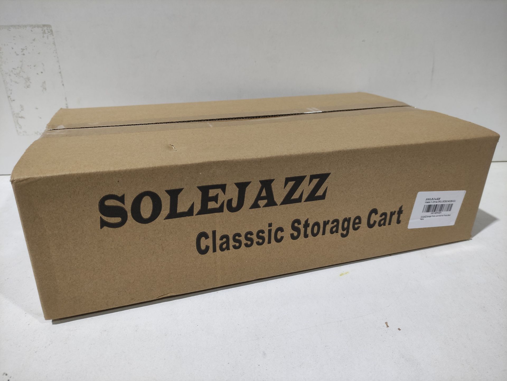 RRP £23.80 BRAND NEW STOCK SOLEJAZZ 4-Tier Storage Trolley Cart Slide-out Rolling - Image 2 of 2