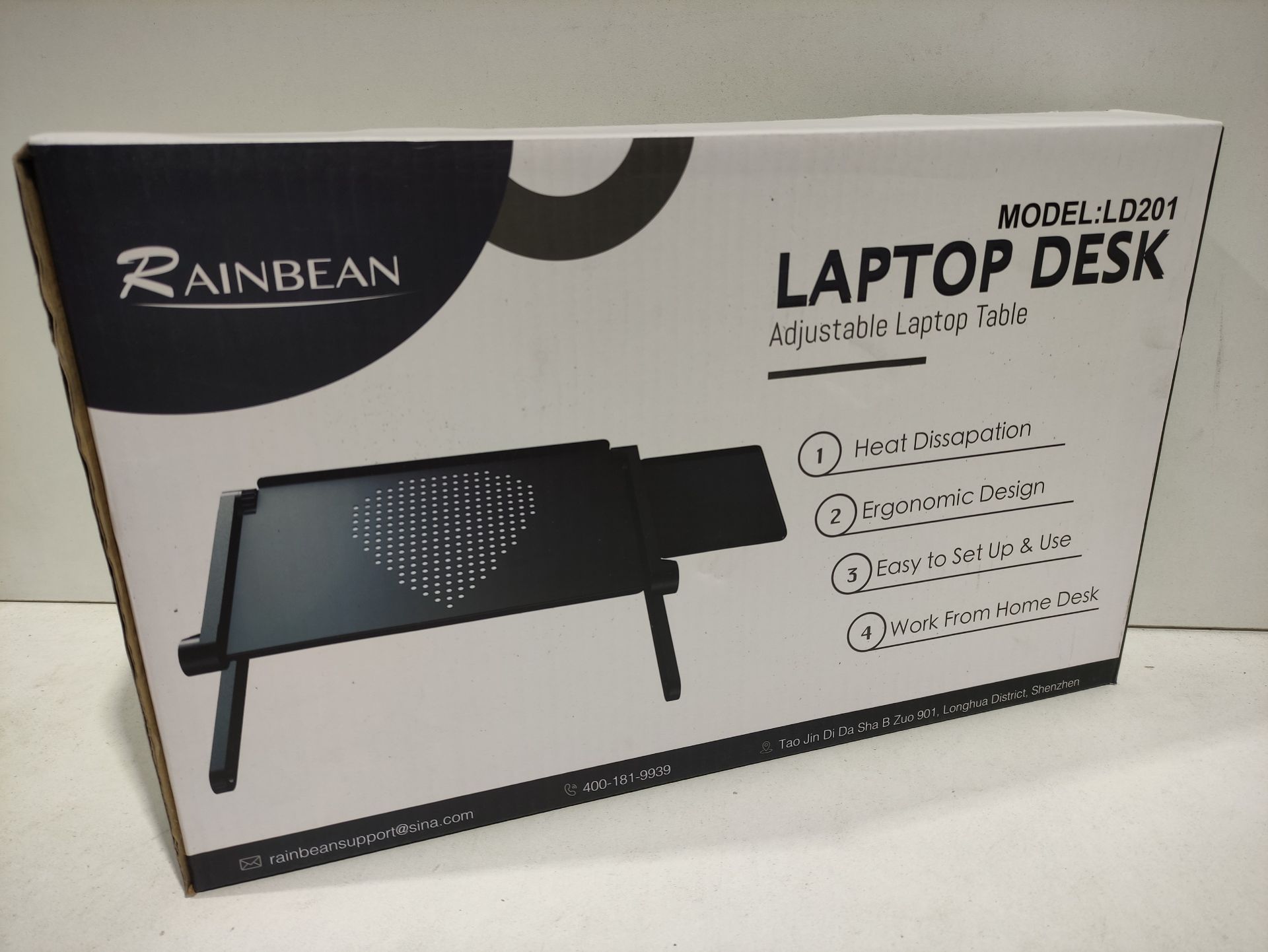 RRP £15.98 BRAND NEW STOCK Adjustable Laptop Table - Image 2 of 2
