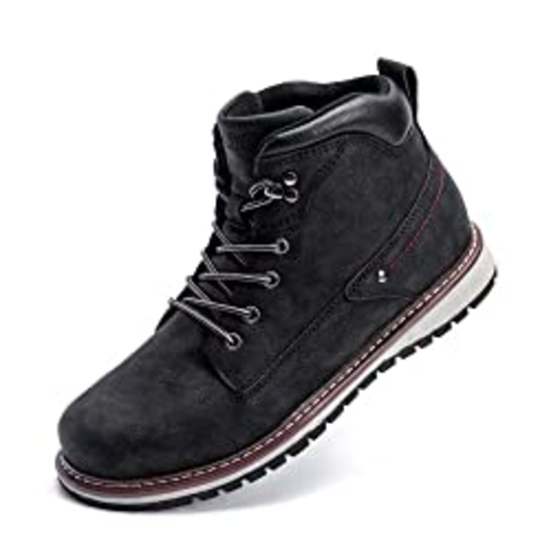 RRP £19.99 BayQ Men's Work Boots Casual Lace Up Ankle Boot