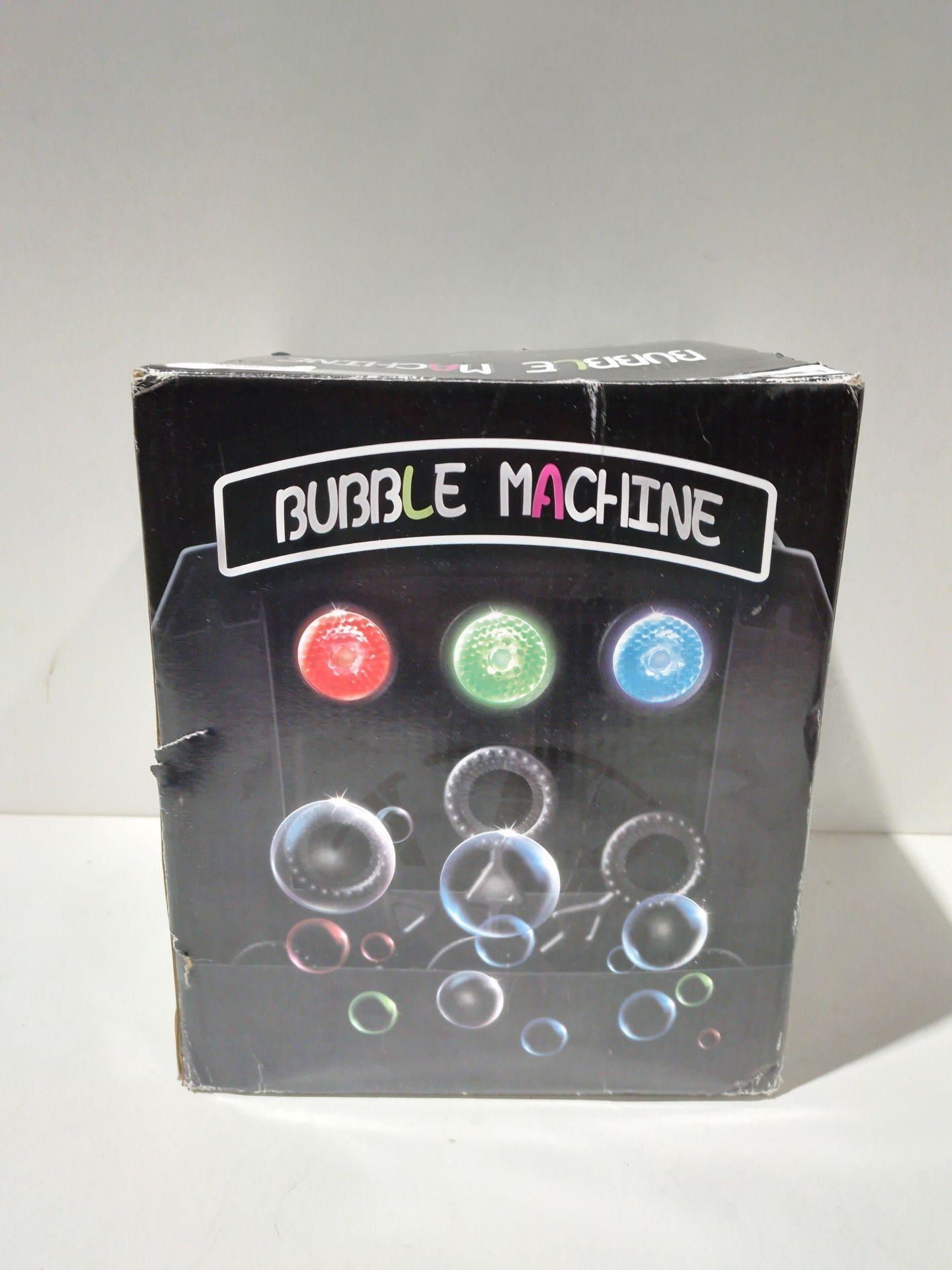 RRP £37.90 AONCO Bubble Machine with Led Lights - Image 2 of 2