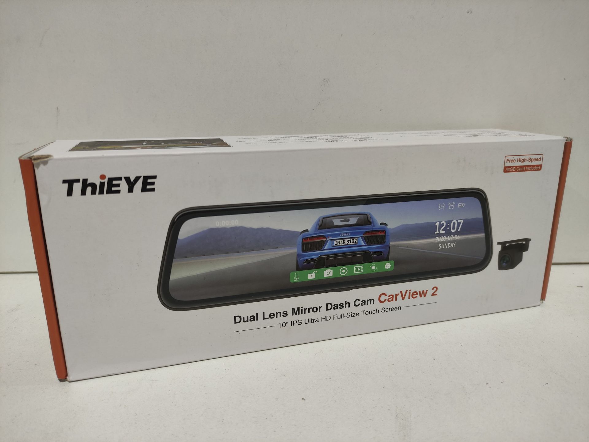 RRP £94.98 ThiEYE Carview 2 Mirror Dash Cam 1080P Dual Dash Camera - Image 2 of 2