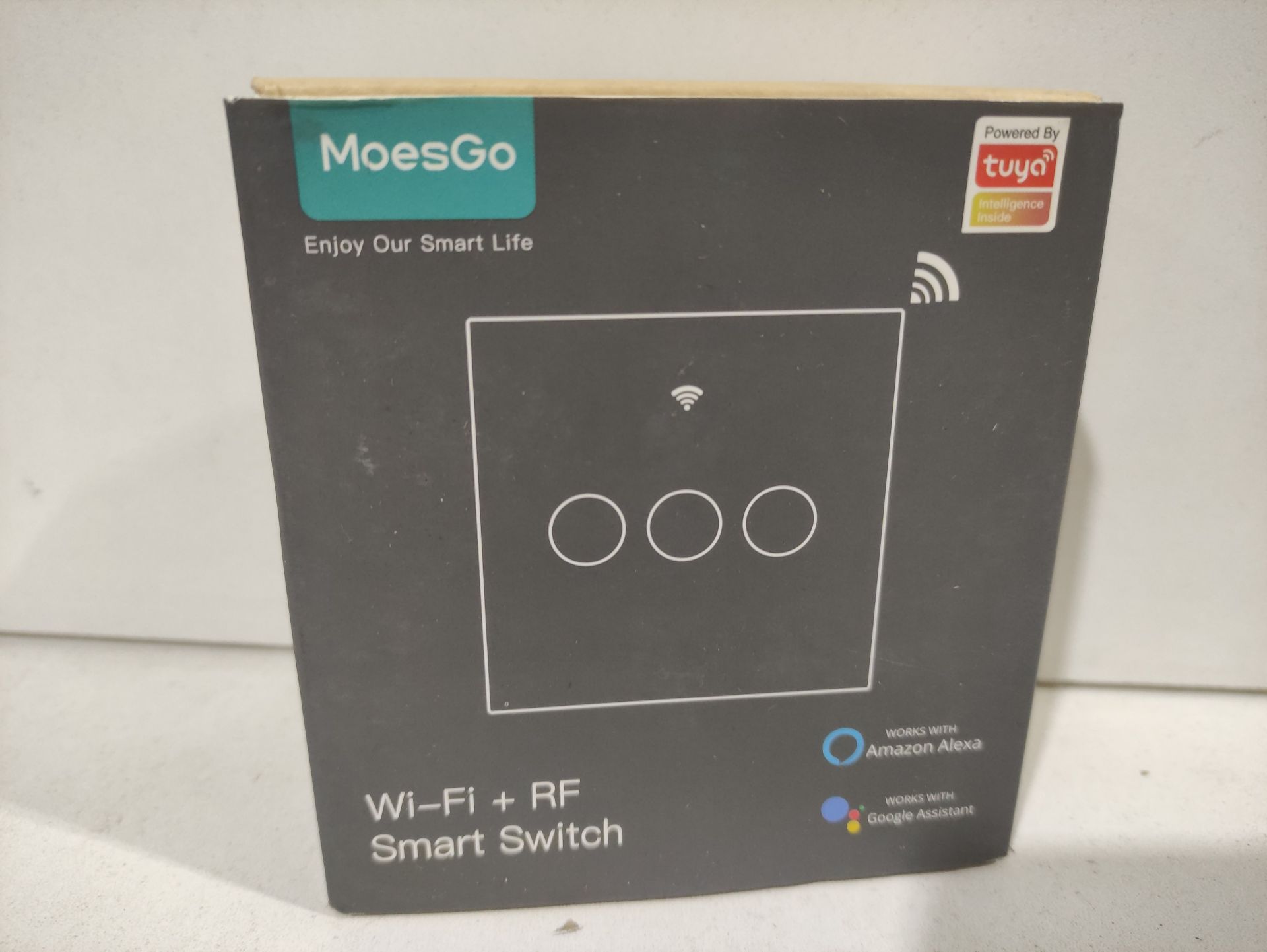 RRP £17.71 BRAND NEW STOCK MoesGo No Neutral Wire WiFi Smart Touch Wall Light Switch - Image 2 of 2