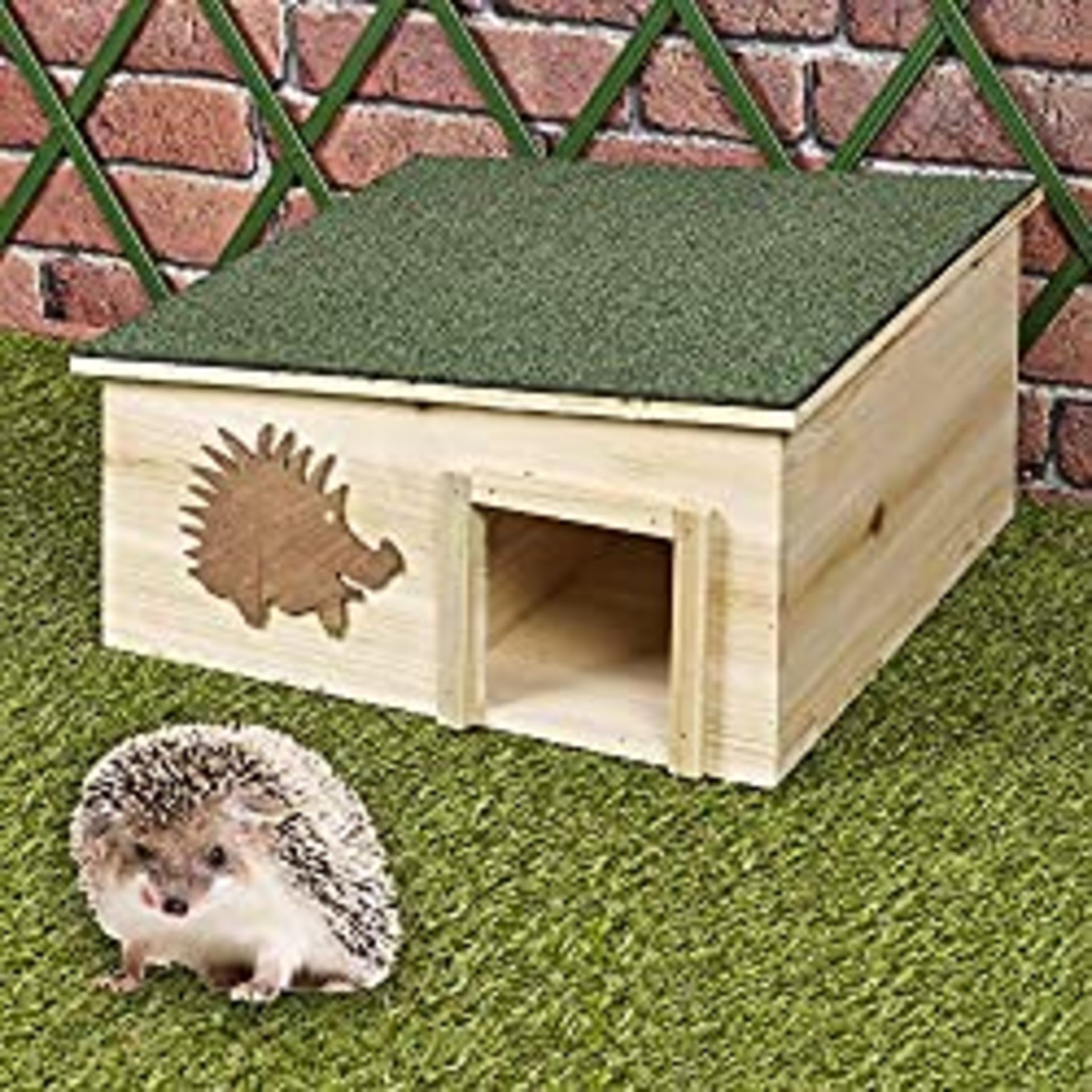 RRP £30.98 URBNLIVING Large Wooden Hedgehog House