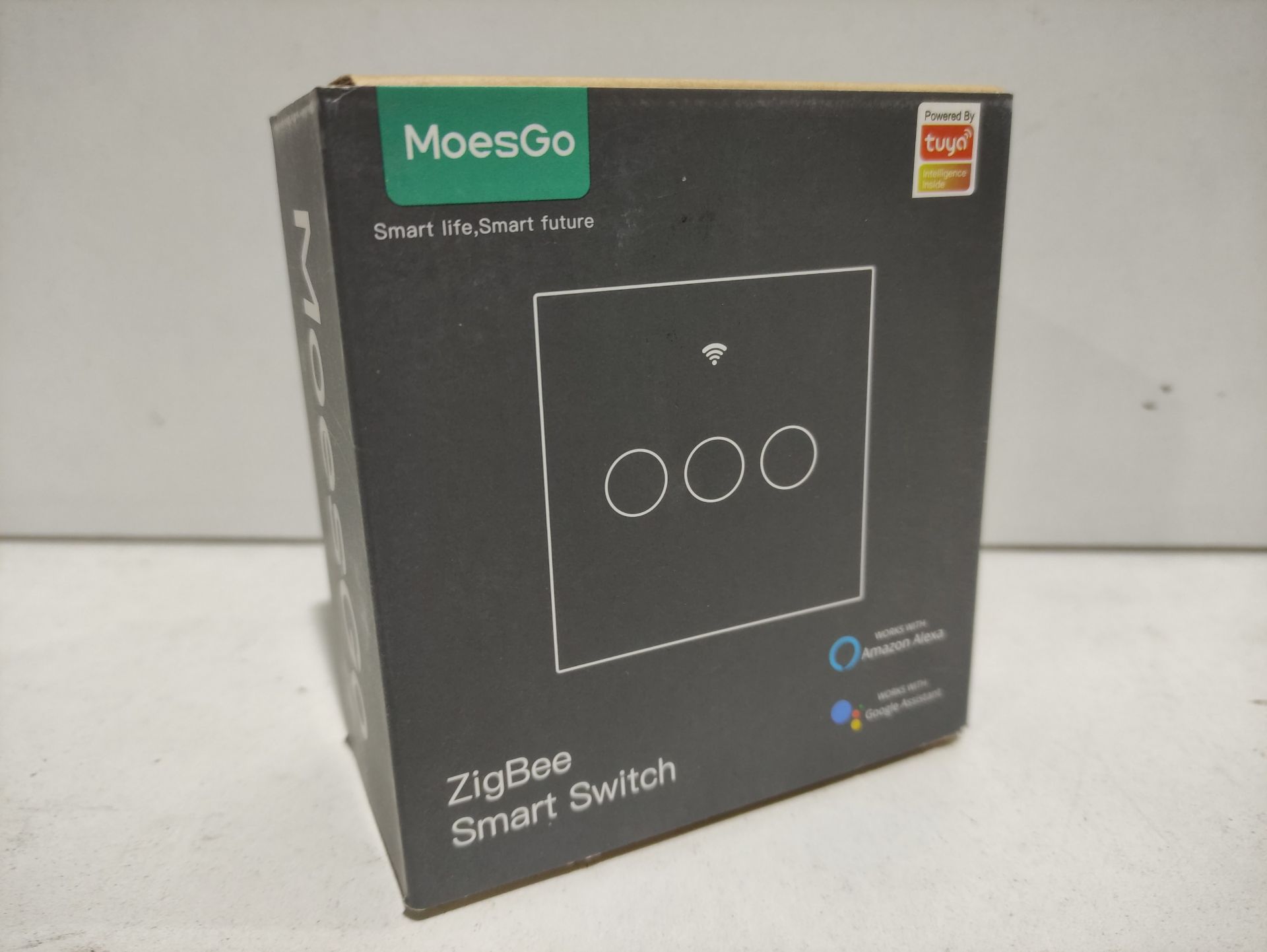 RRP £19.20 BRAND NEW STOCK MoesGo Zigbee Smart Wall Light Switch No Neutral Wire or Live+Neutral Wi - Image 2 of 2