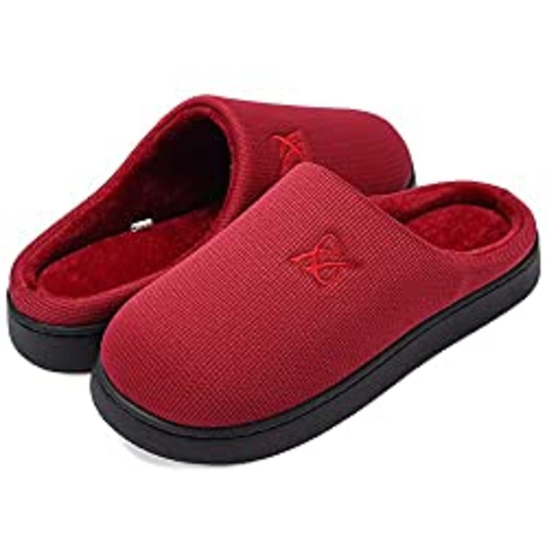 RRP £16.99 Men's and Ladies' Memory Foam Slippers House Shoes Indoor and Outdoor