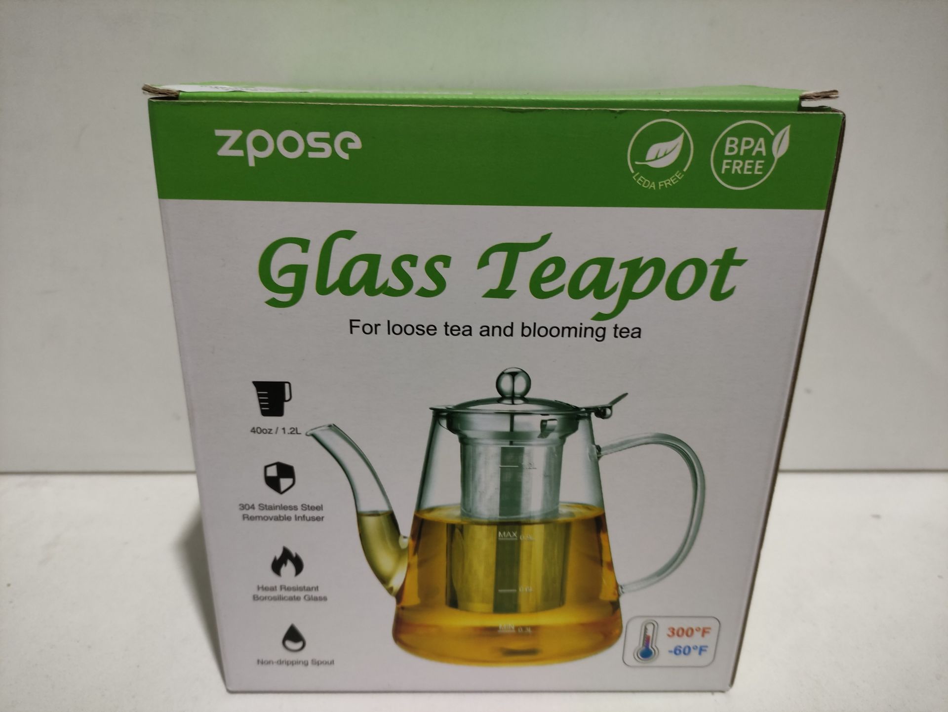 RRP £17.99 Glass Teapot - Image 2 of 2