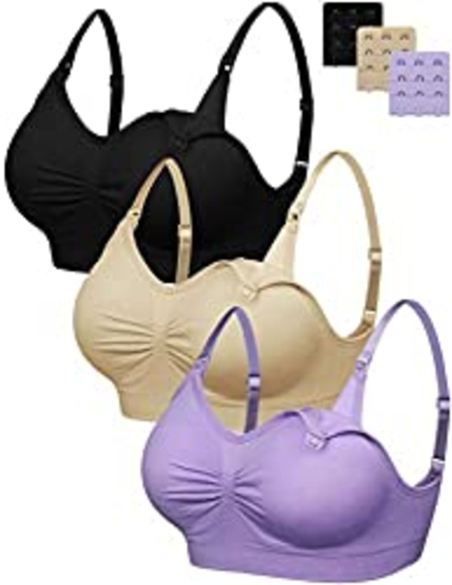 RRP £20.78 BRAND NEW STOCK FeelinGirl Nursing Bras Cotton Bras for Women Breast