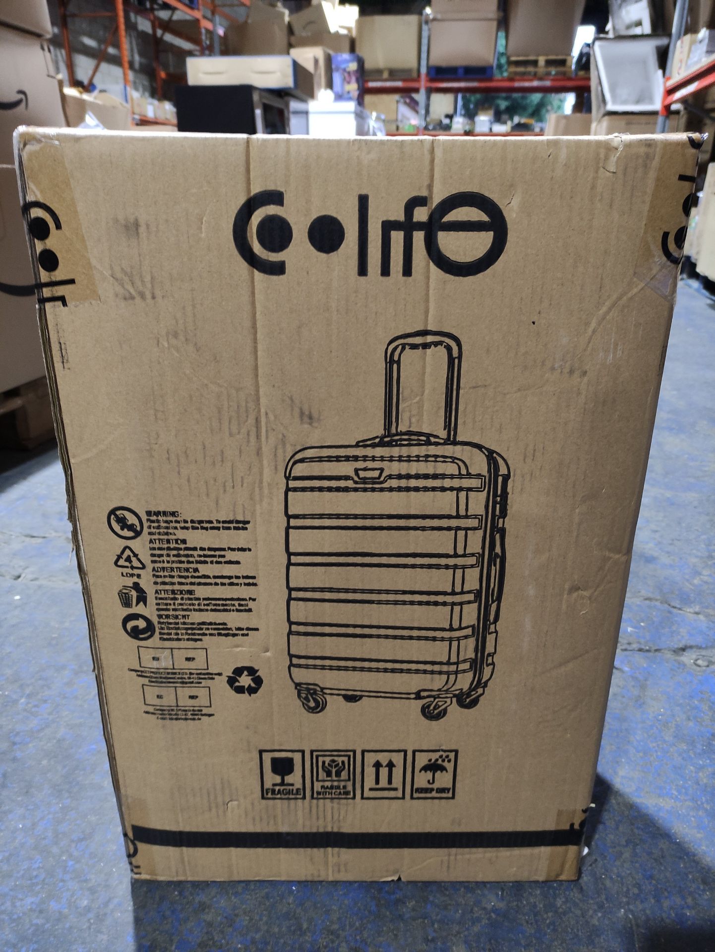RRP £69.98 COOLIFE Suitcase Trolley Carry On Hand Cabin Luggage - Image 2 of 2