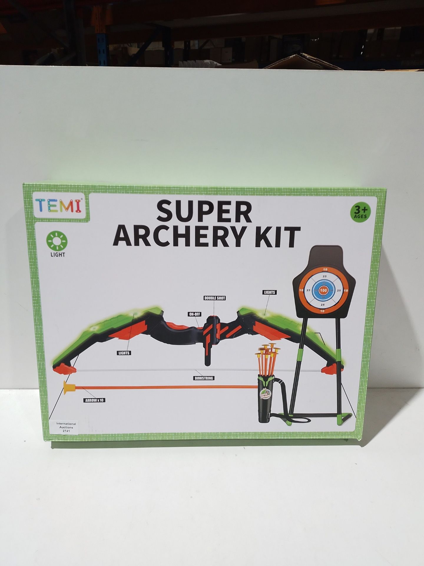 RRP £26.10 TEMI Bow and Arrow Set for Kids with LED Lights-Archery - Image 2 of 2