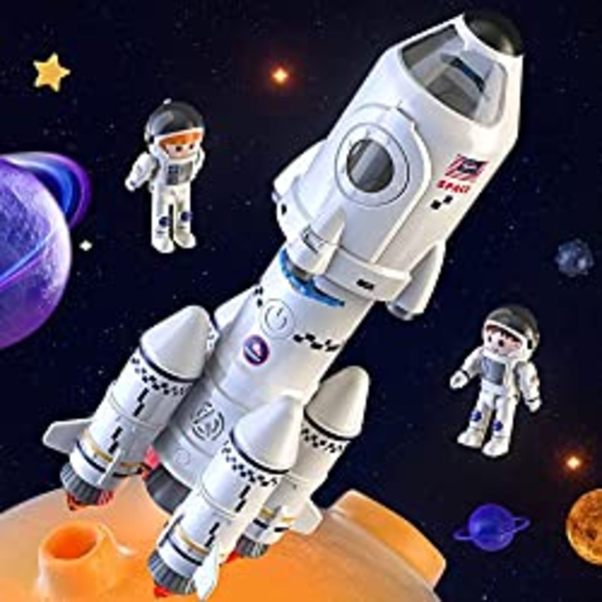RRP £54.98 TEMI Space Shuttle Rocket Toys for 3 4 5 6 7 8 9 Years
