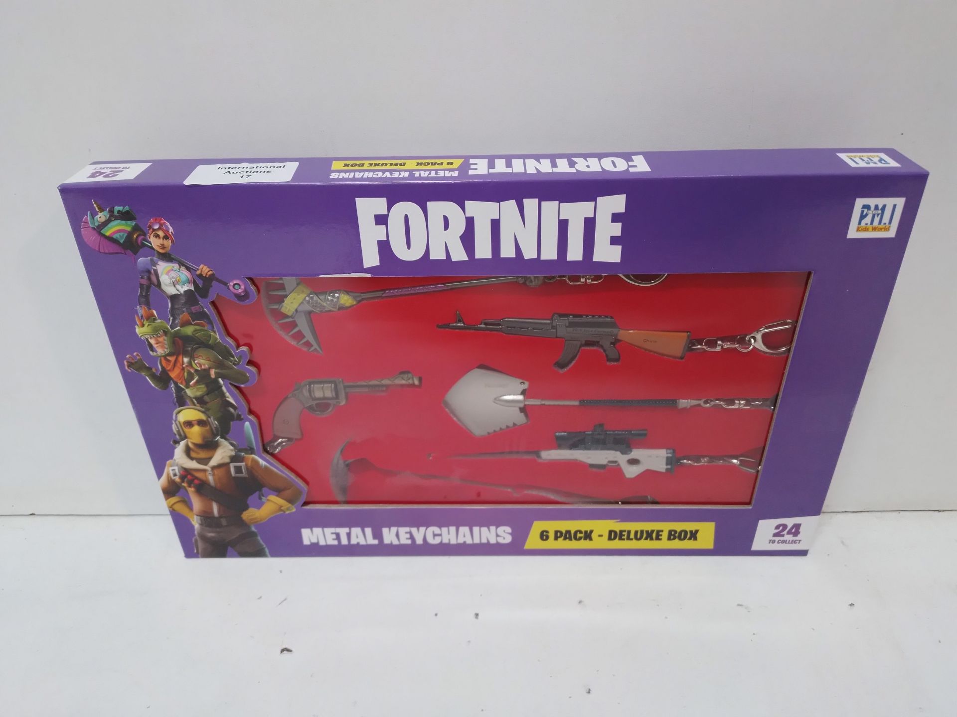 RRP £16.00 FORTNITE P.M.I Metal Keychain with Clasp 6-Pack - Image 2 of 2