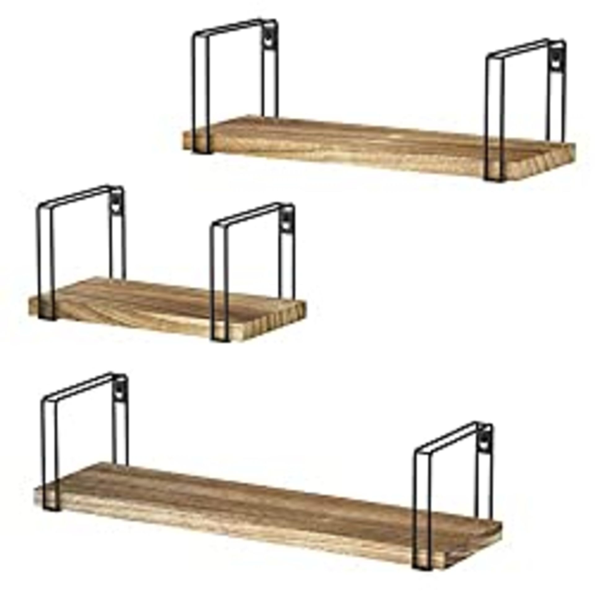 RRP £19.99 SRIWATANA Rustic Floating Shelves