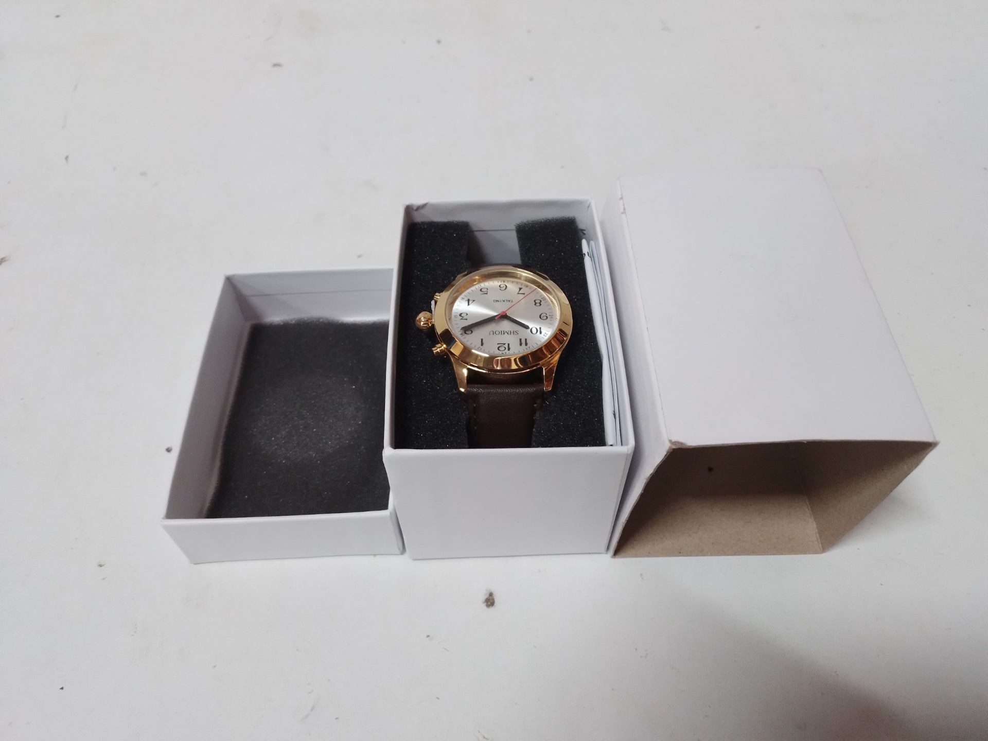 RRP £45.20 SHMIOU English Talking Watch Unisex Wrist Watch Men - Image 2 of 2