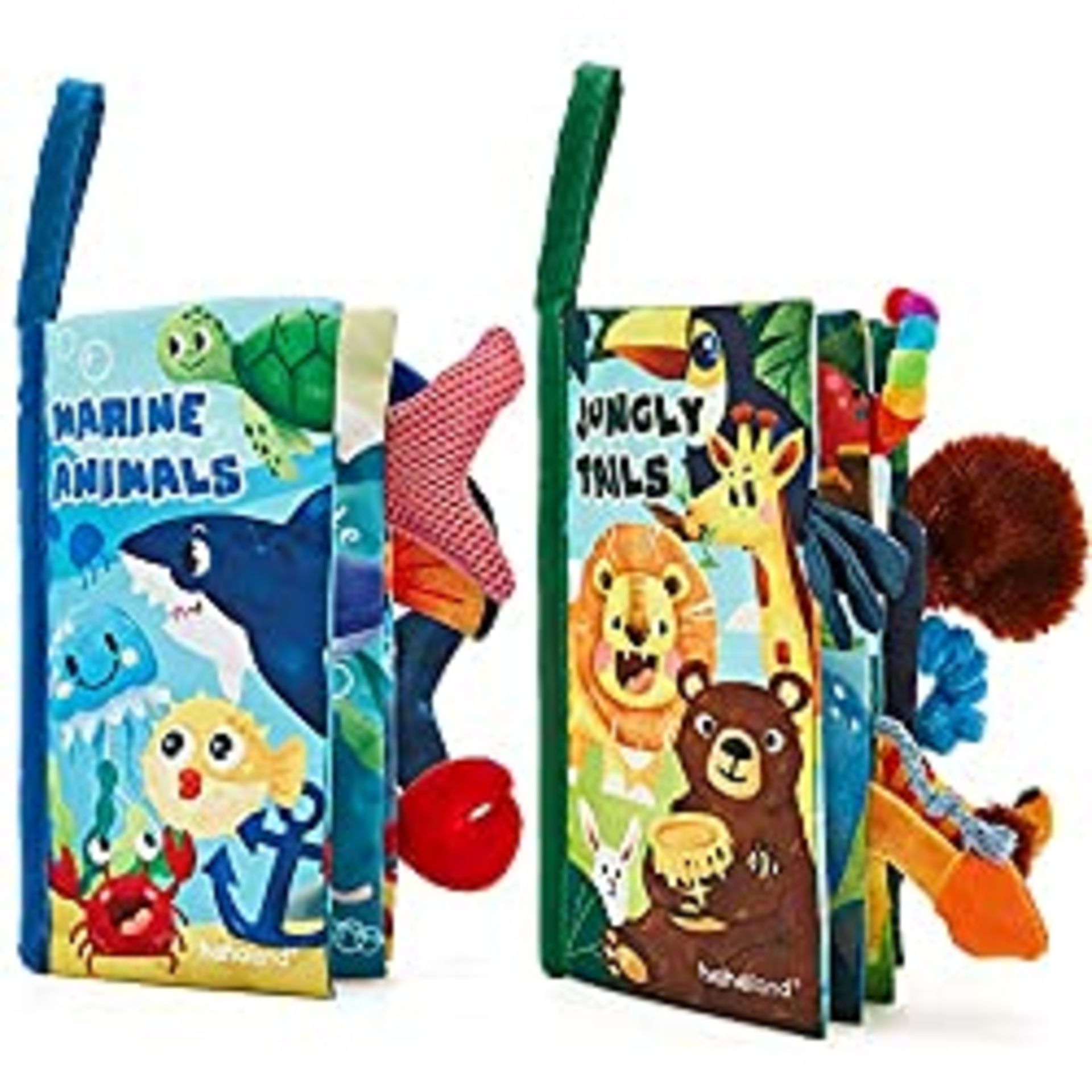 RRP £18.47 hahaland 2 Pcs Baby Books Toys 0-6 Months Touch Feel