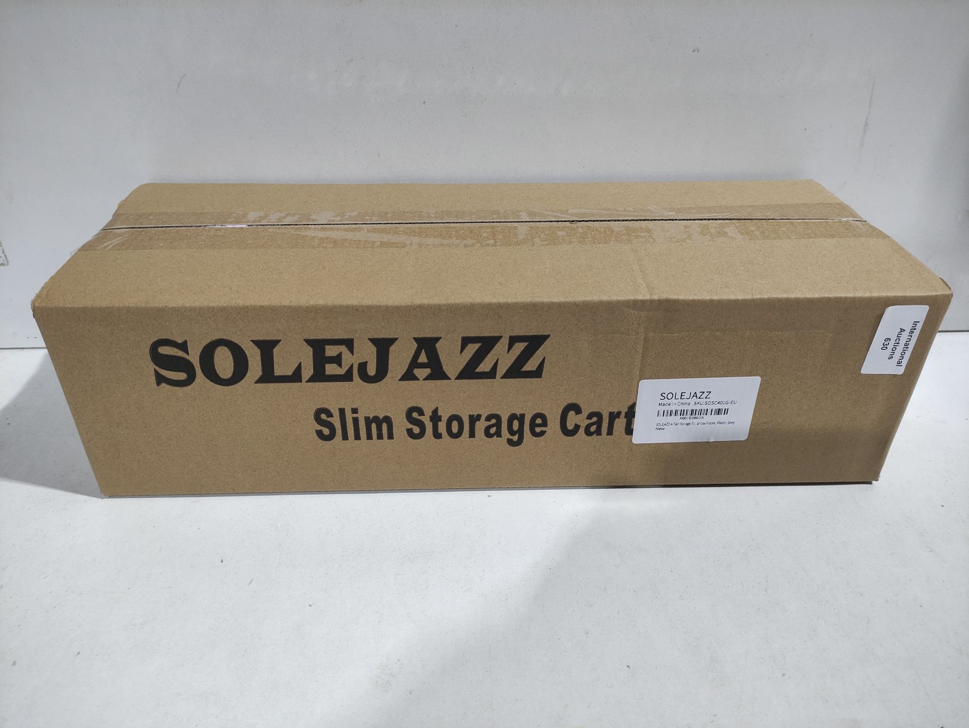 RRP £20.86 SOLEJAZZ 4-Tier Storage Trolley Cart Slide-out Slim - Image 2 of 2