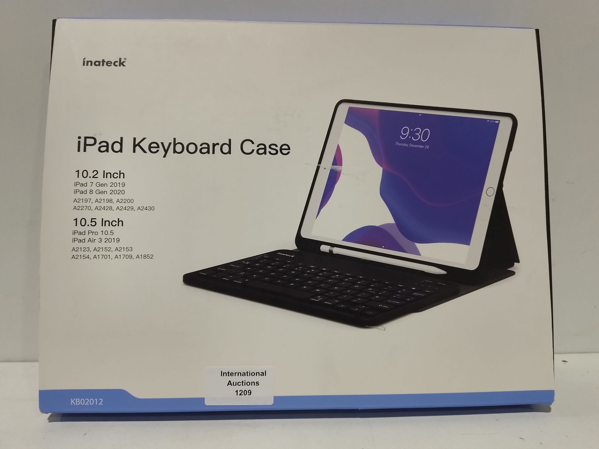 RRP £35.98 Inateck Keyboard Case for iPad 2021(9th Gen)/2020(8th - Image 2 of 2