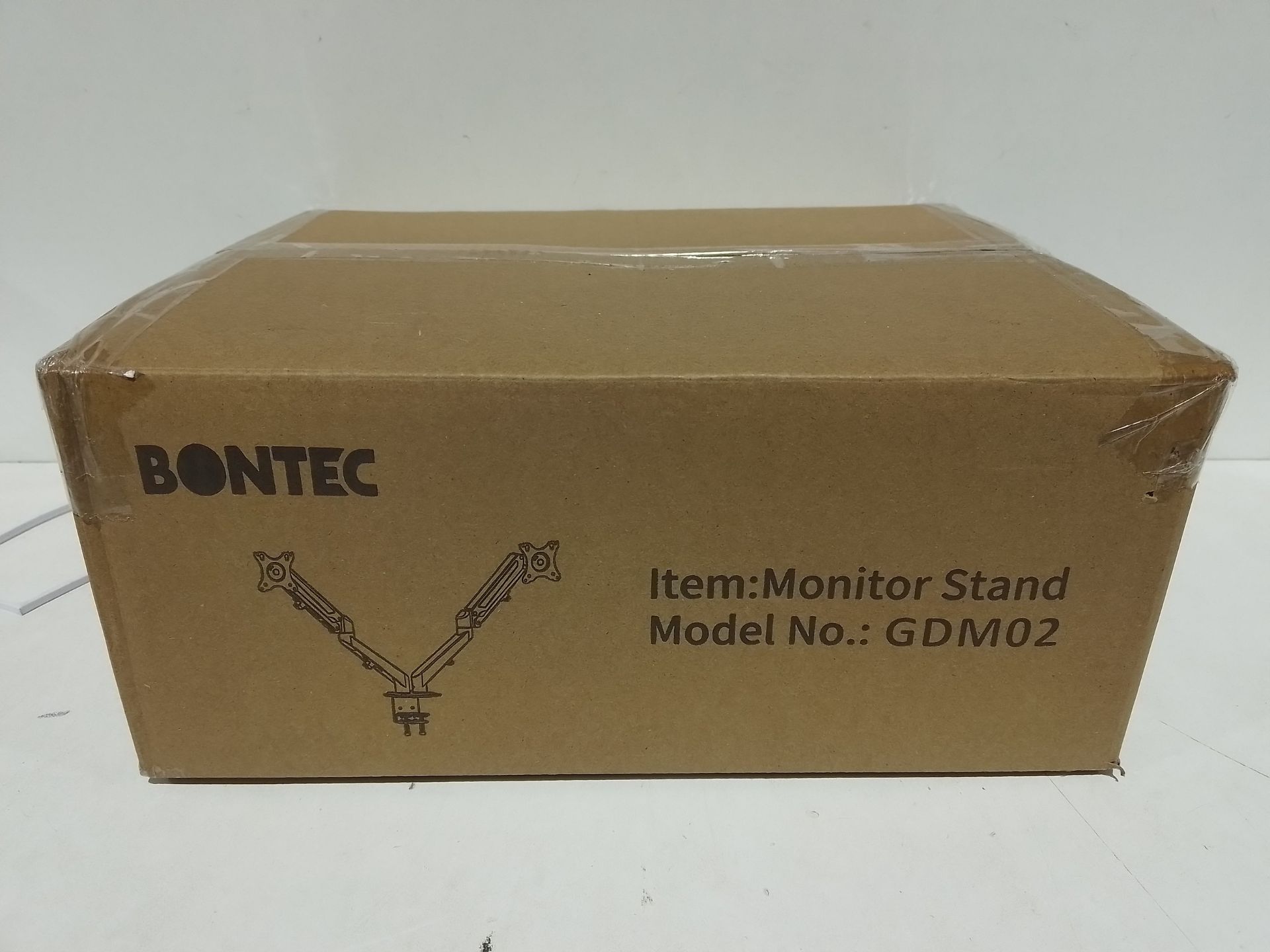 RRP £45.98 BONTEC Dual Monitor Arm Desk Mount Stand for 13-27 inch LED/LCD Monitors - Image 2 of 2