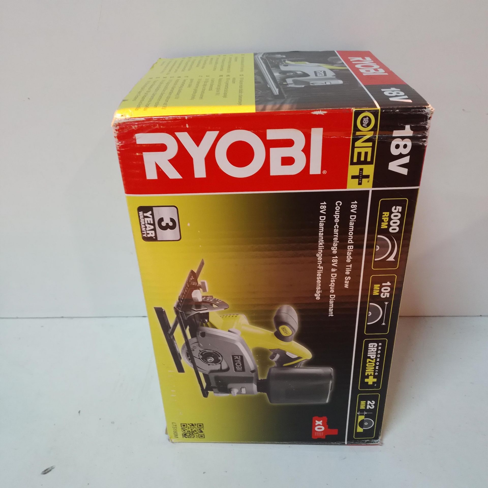 RRP £128.99 Ryobi Battery Tile Cutters Type LTS180M, 5133000154 - Image 2 of 2