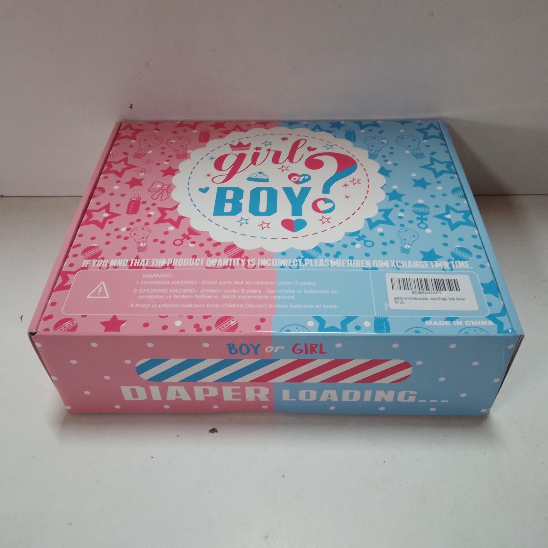 RRP £25.98 gender reveal decorations - Image 2 of 2