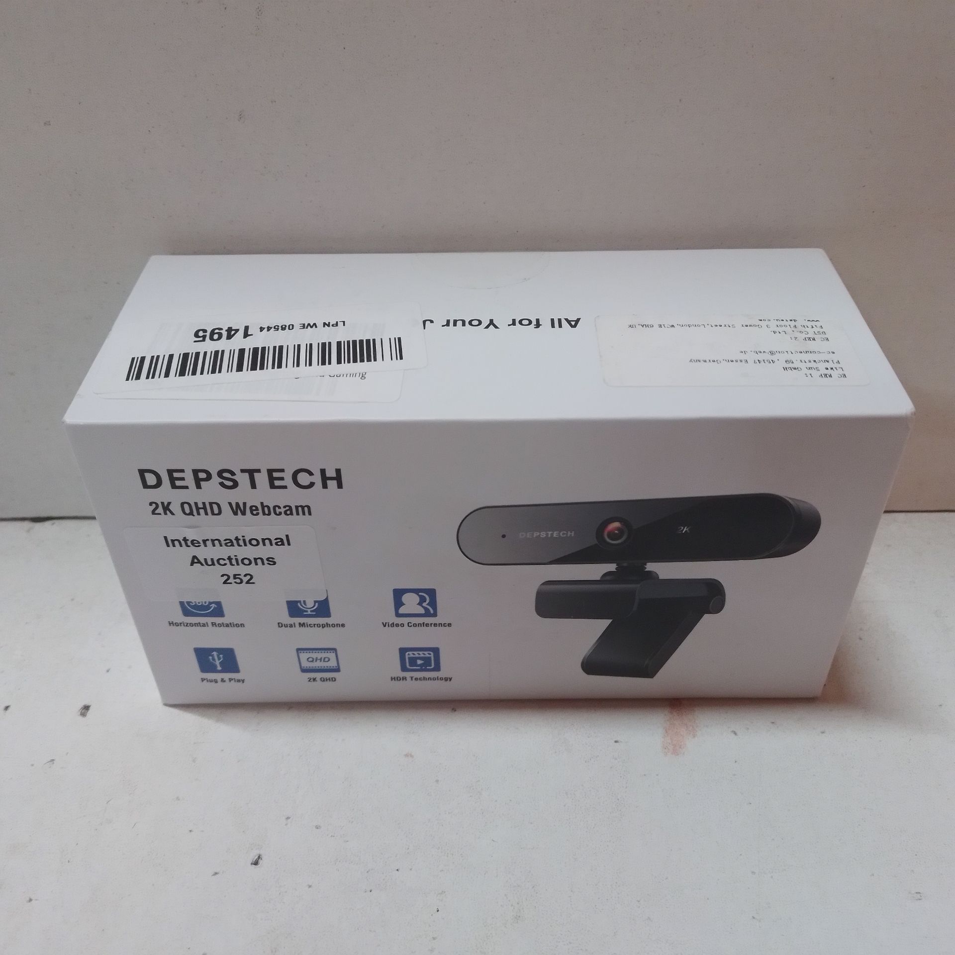 RRP £25.99 DEPSTECH Webcam with Microphone - Image 2 of 2