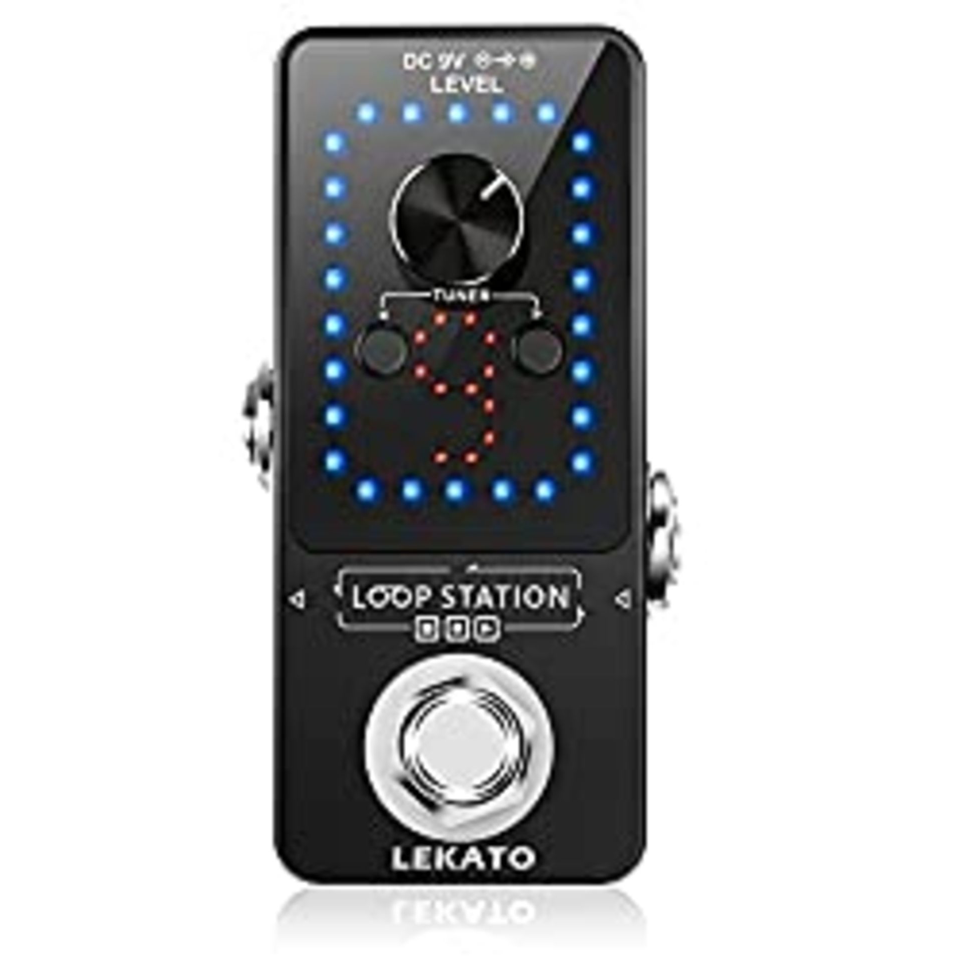 RRP £49.75 LEKATO Guitar Loop Pedal Built-in Tuner Looper Station