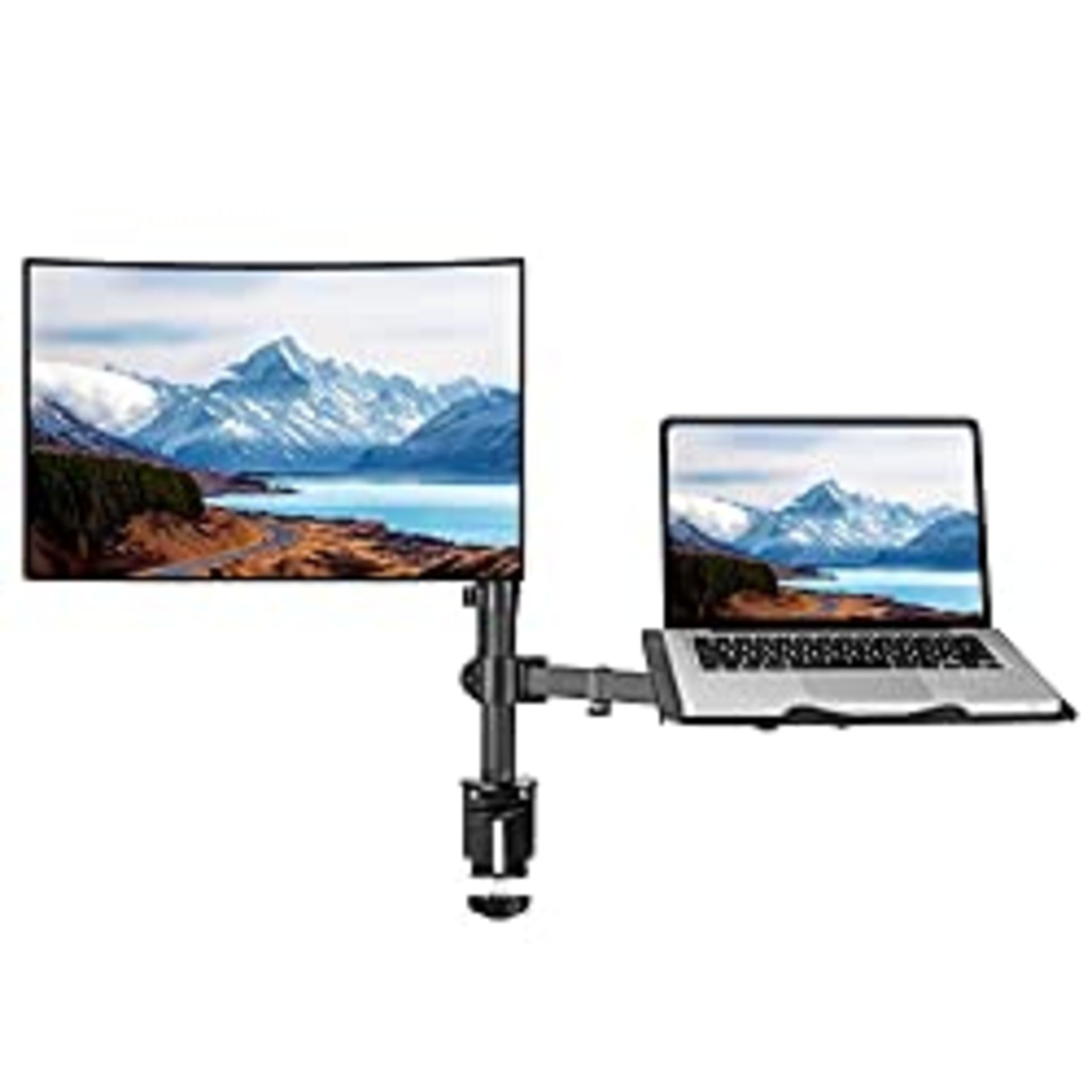 RRP £43.97 suptek Monitor Arm with Laptop Tray