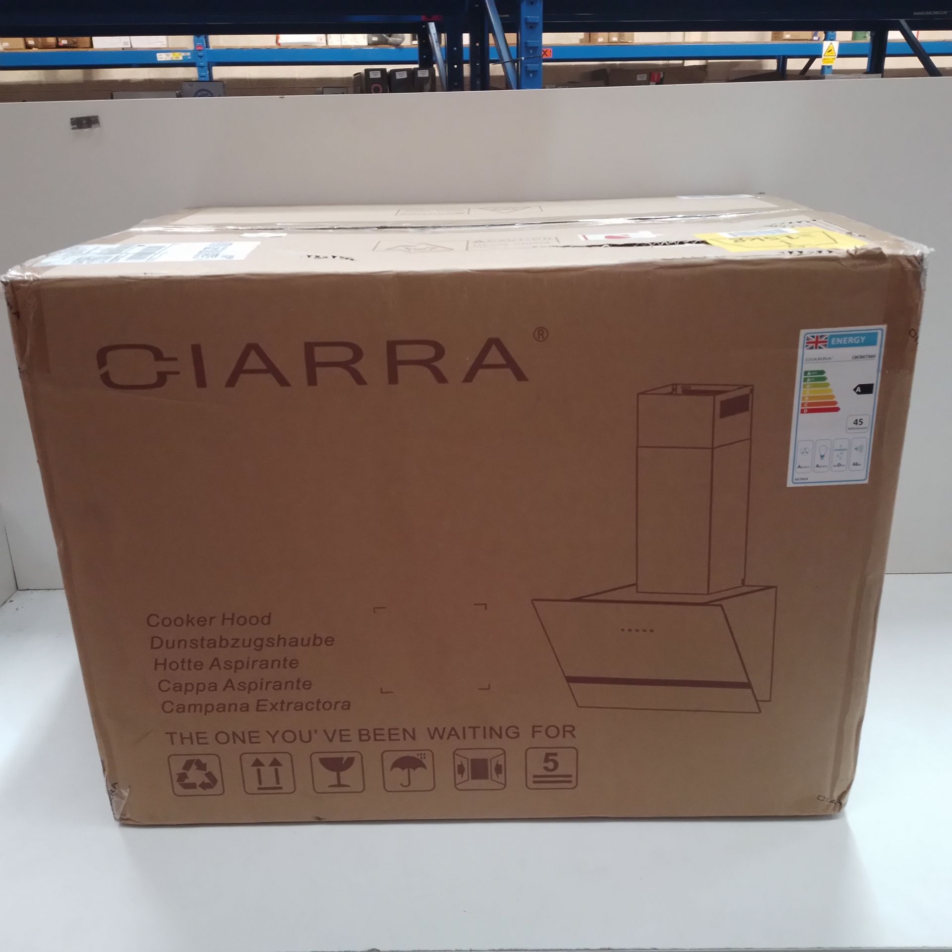 RRP £168.64 CIARRA CBCB6736H Class A 60cm Touch Control Angled - Image 2 of 2