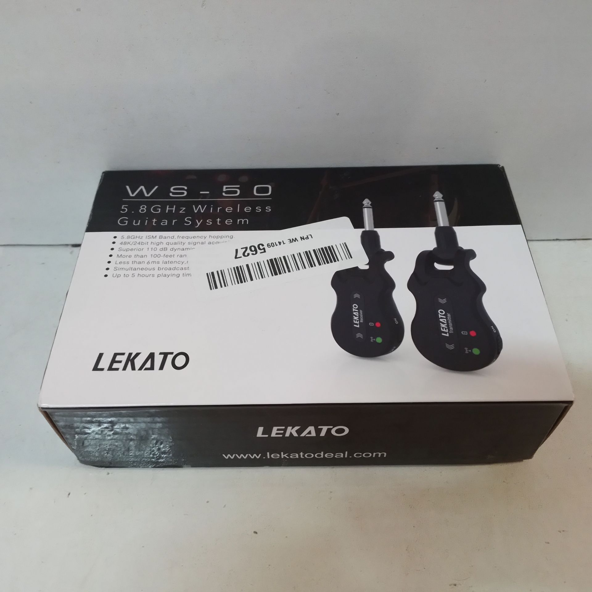 RRP £59.87 LEKATO 5.8GHz Guitar Wireless Guitar Transmitter Receiver - Image 2 of 2