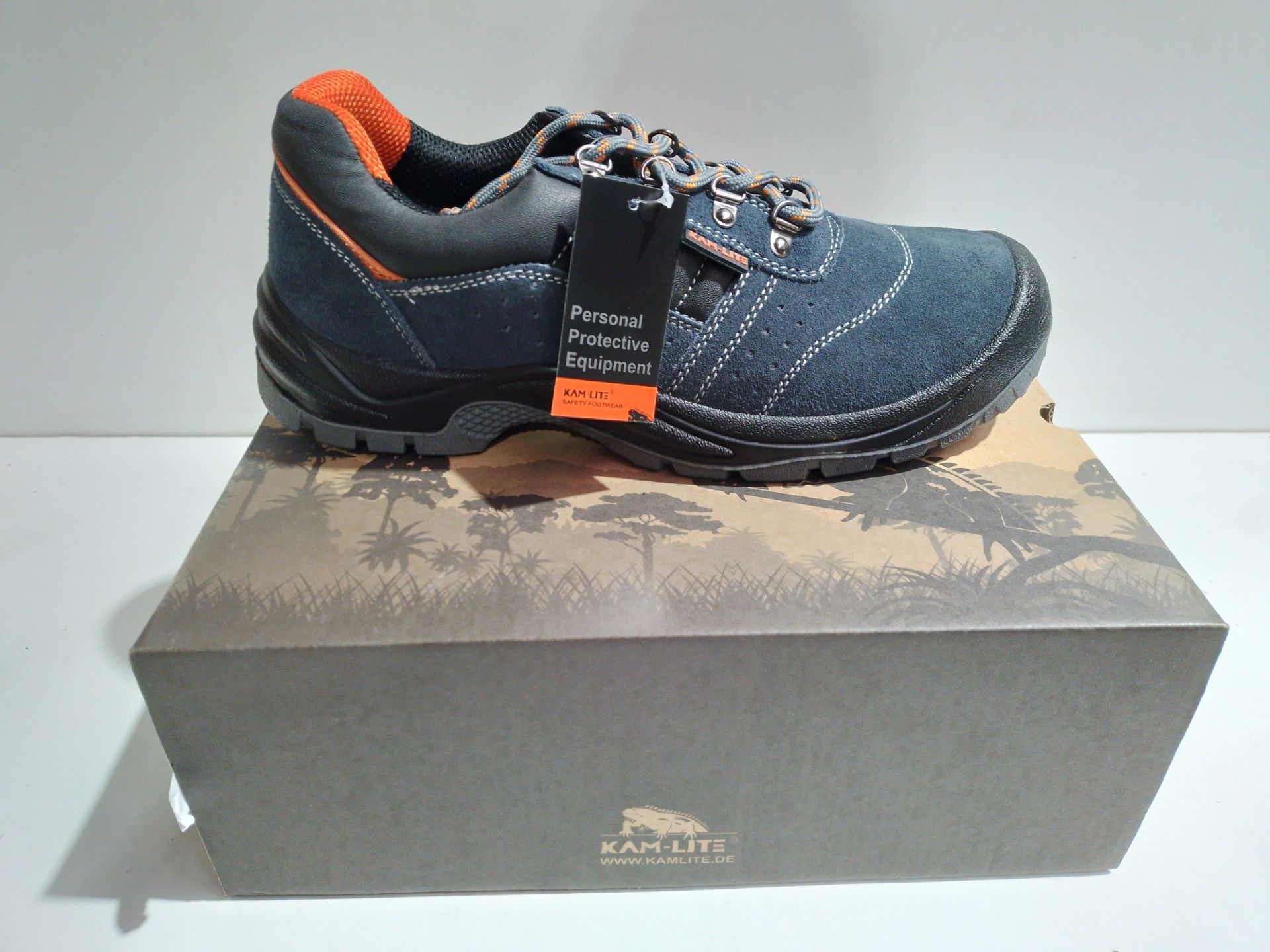RRP £39.98 KAM-LITE Steel Toe Cap Safety Shoes Suede Leather Work - Image 2 of 2