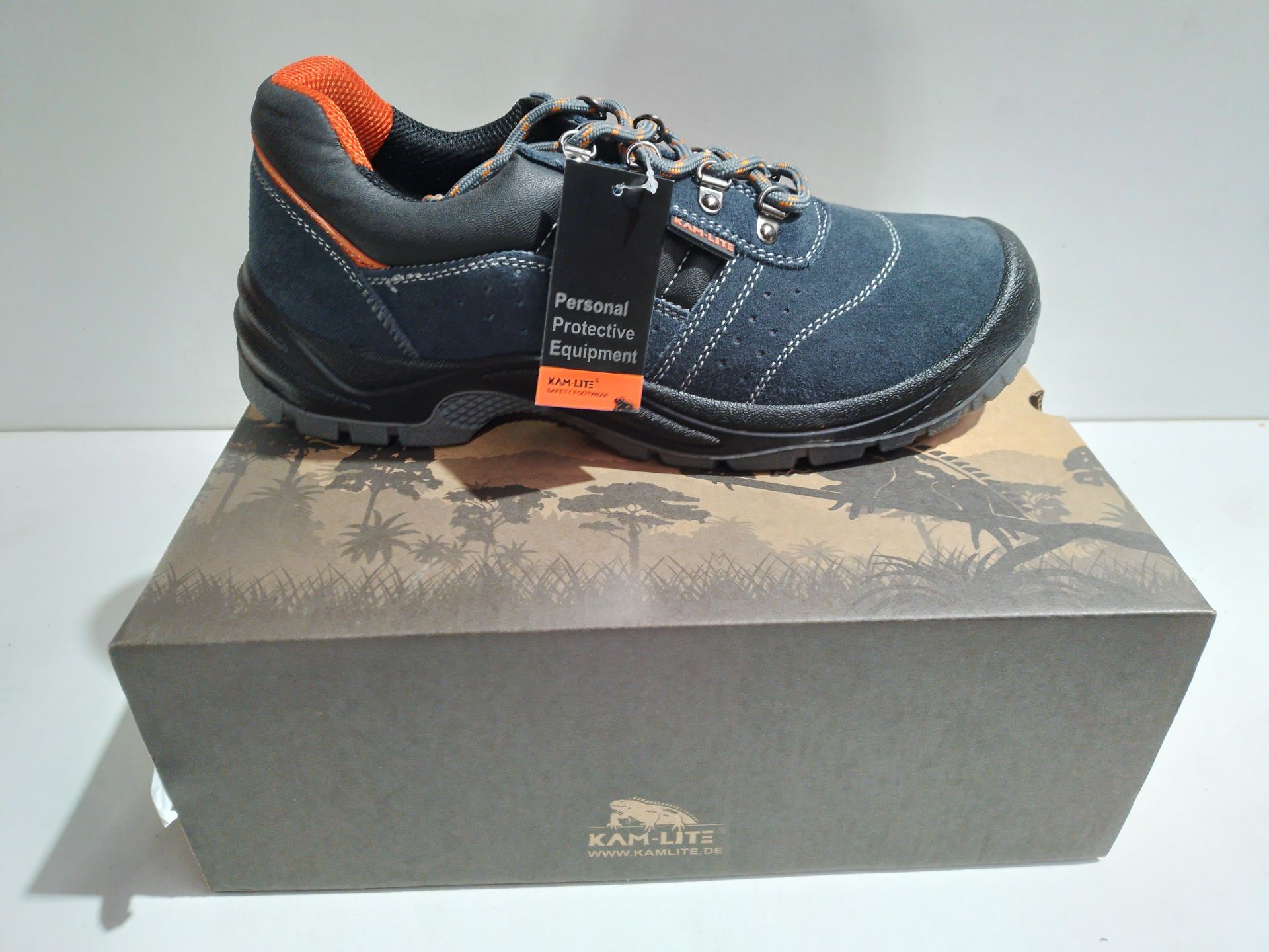 RRP £39.98 KAM-LITE Steel Toe Cap Safety Shoes Suede Leather Work - Image 2 of 2