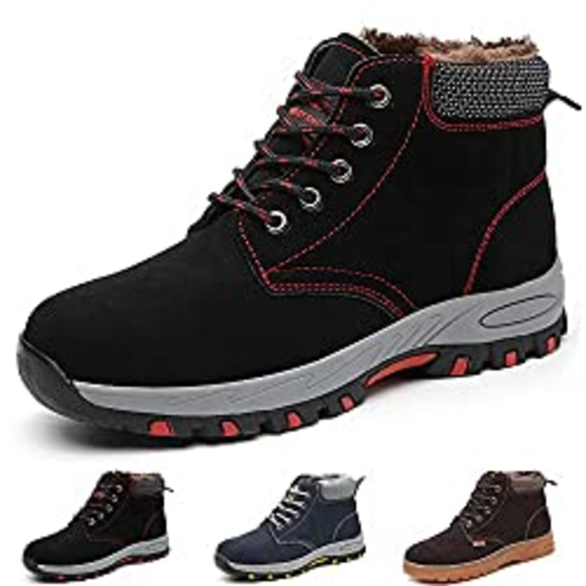 RRP £39.88 Gainsera Winter Safety Boots Women Men Steel Toe Cap