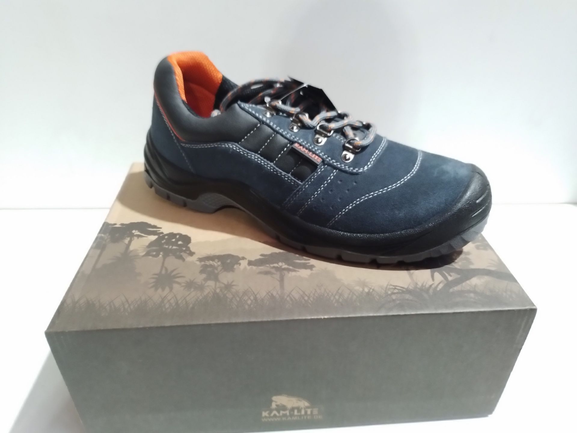 RRP £39.98 KAM-LITE Steel Toe Cap Safety Shoes Suede Leather Work - Image 2 of 2