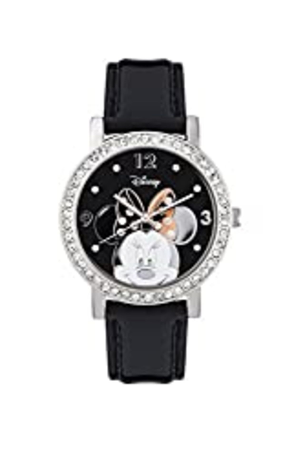 RRP £22.99 Minnie Mouse Women's Analogue Quartz Watch with Polyurethane Strap