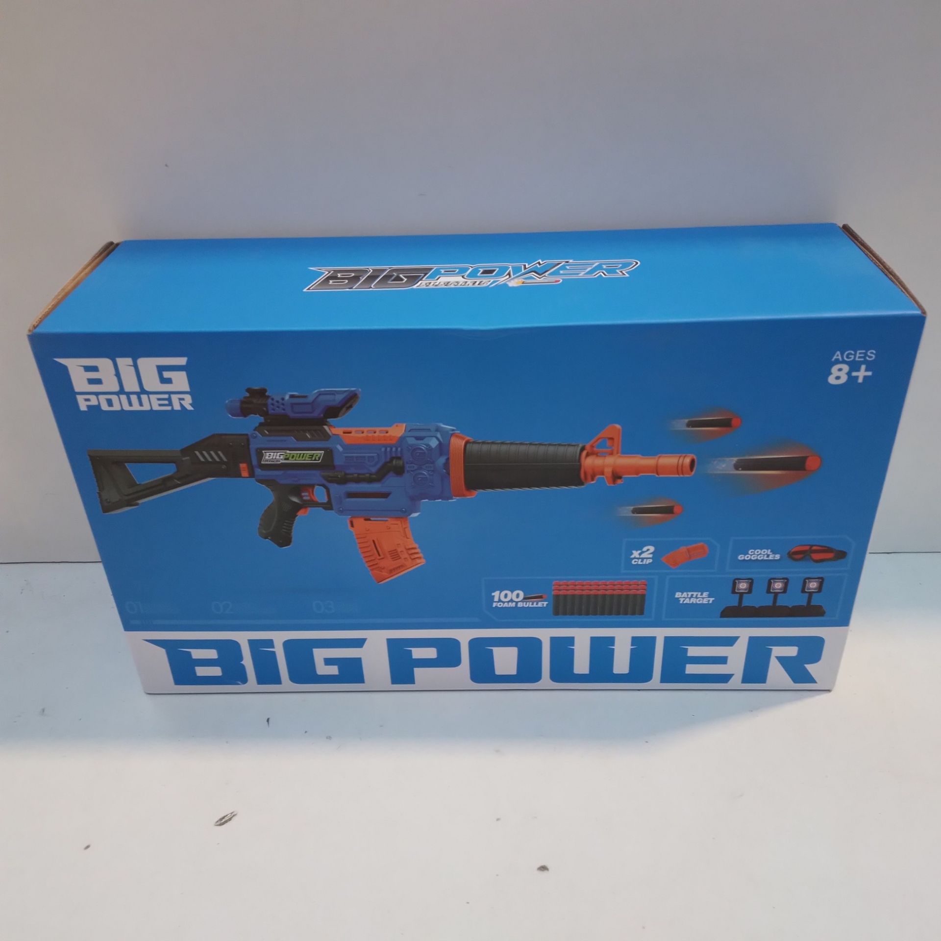 RRP £13.20 Bigpower Electric Foam Dart Toy Blaster - Image 2 of 2