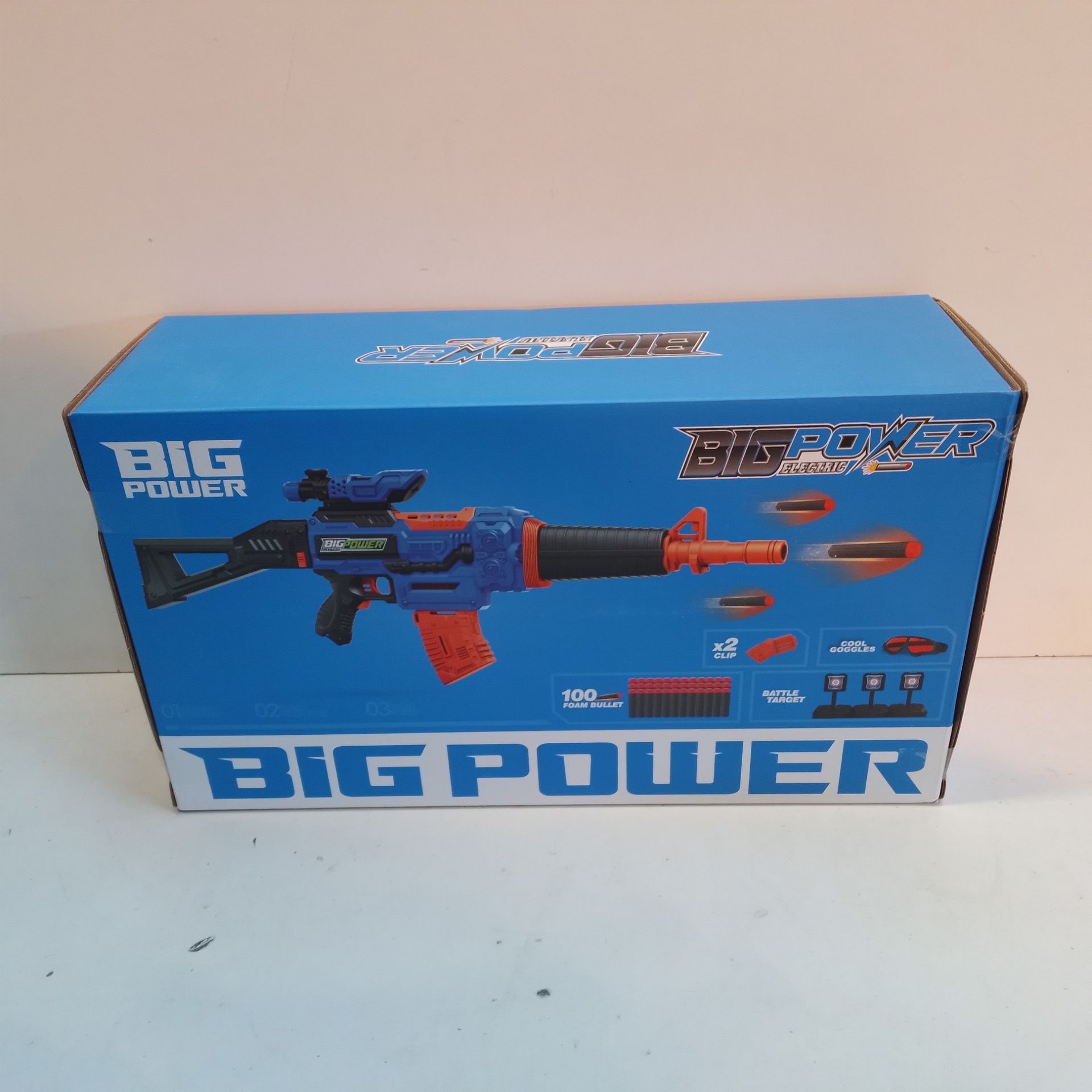 RRP £13.20 Bigpower Electric Foam Dart Toy Blaster - Image 2 of 2