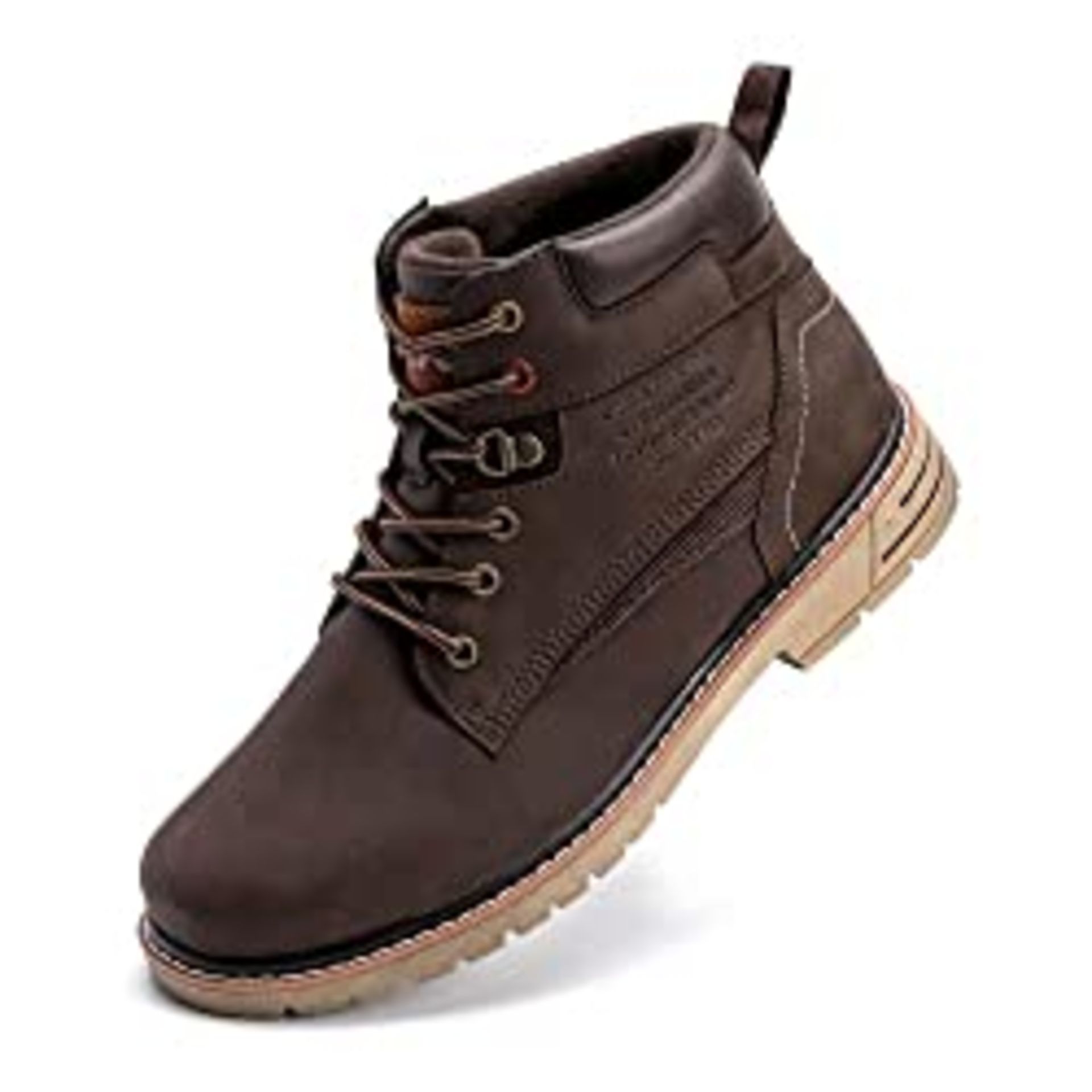 RRP £59.42 BayQ Men's Work Boots Casual Lace Up Ankle Boot