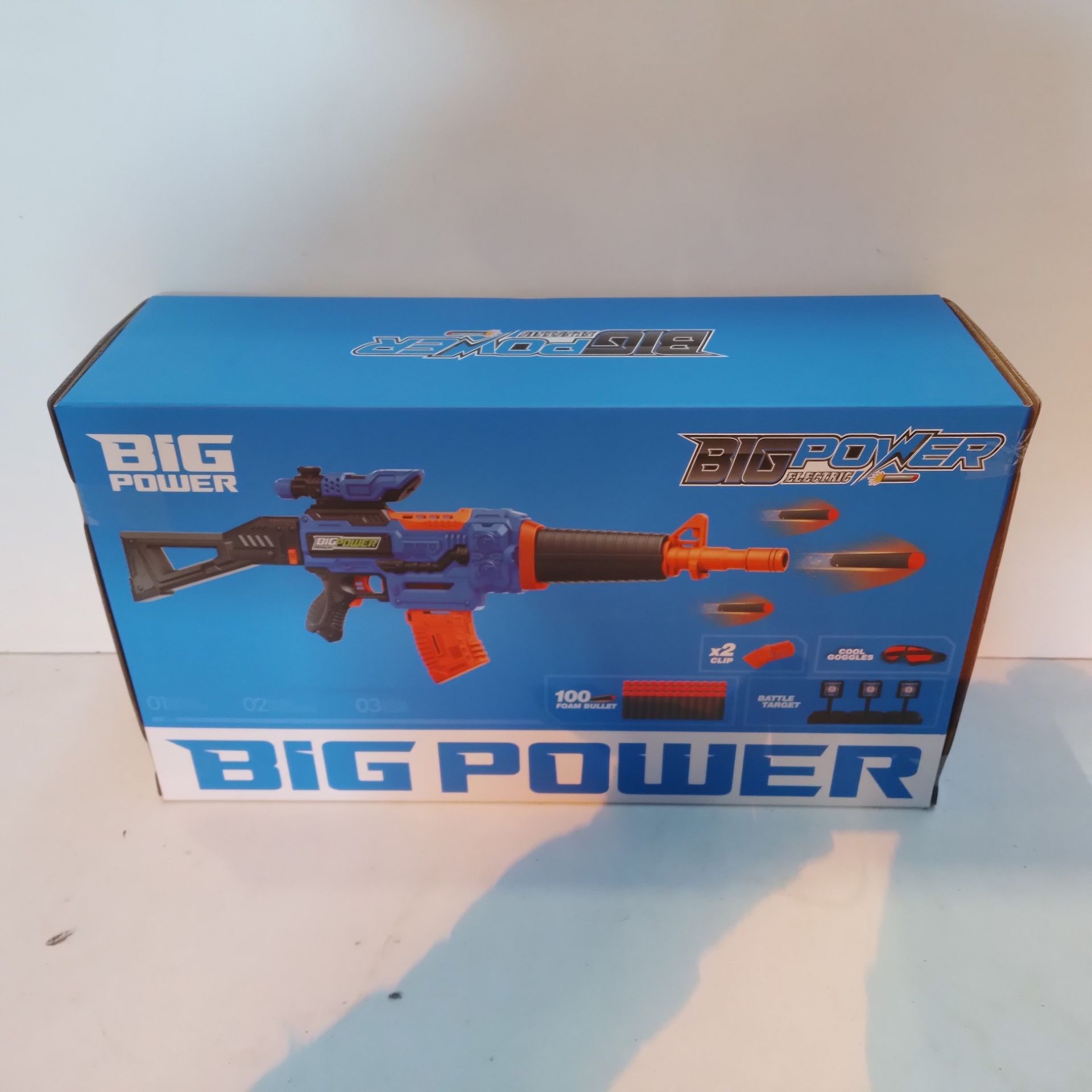 RRP £13.20 Bigpower Electric Foam Dart Toy Blaster - Image 2 of 2