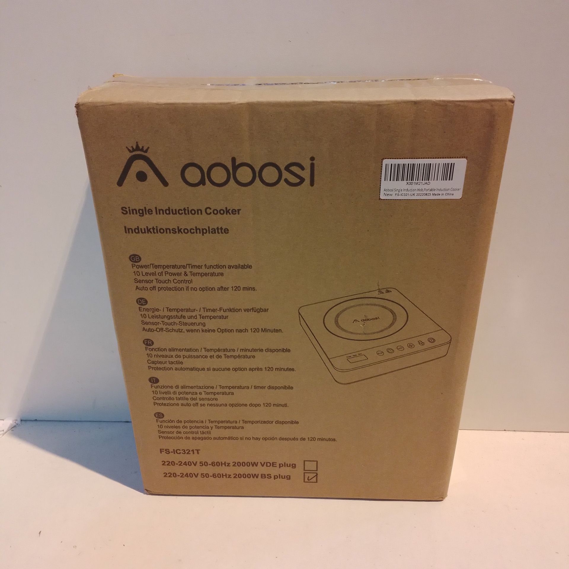 RRP £58.99 Aobosi Single Induction Hob - Image 2 of 2