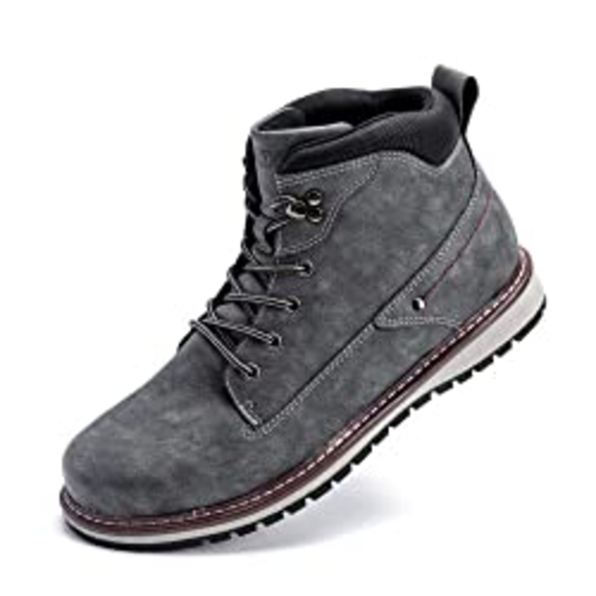RRP £43.98 BayQ Men's Work Boots Casual Lace Up Ankle Boot
