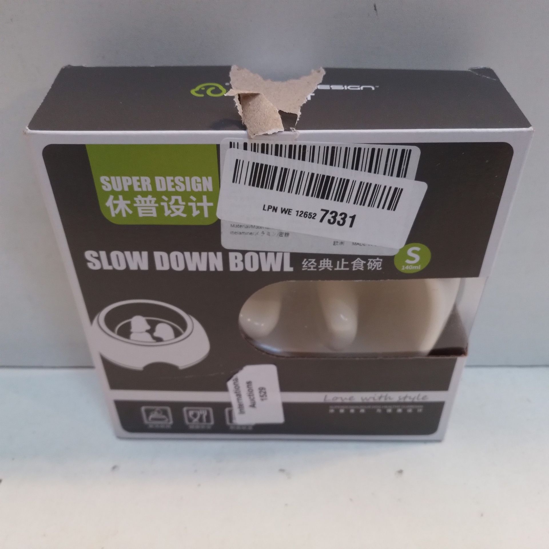 RRP £13.96 SUPER DESIGN Gobble-Stop Slow Feeder Dog Bowl Slow - Image 2 of 2