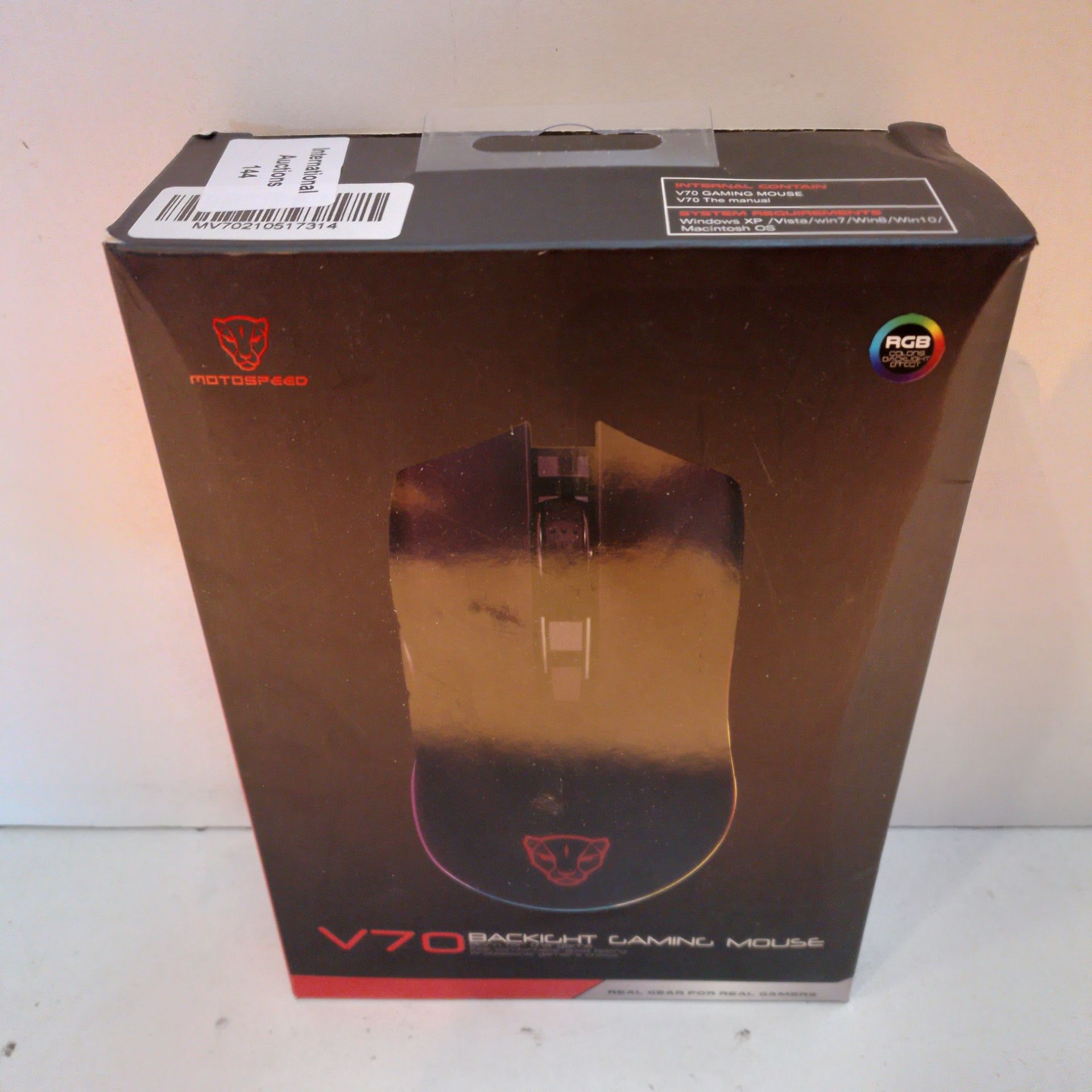 RRP £24.49 Motospeed V70 USB Wired Gaming Mouse - Image 2 of 2