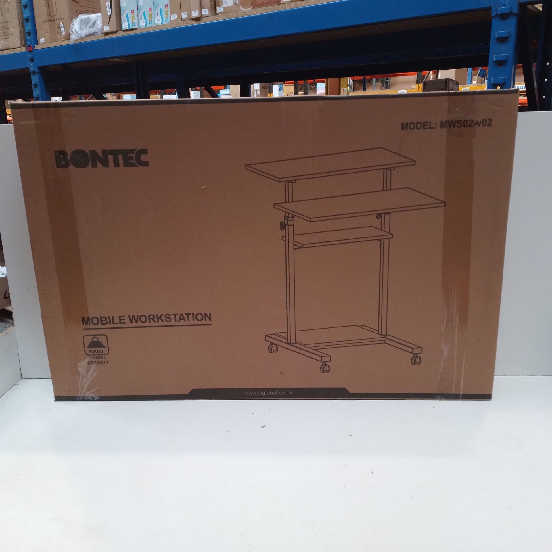 RRP £91.98 BONTEC Mobile Workstation Compact Stand-up Computer - Image 2 of 2