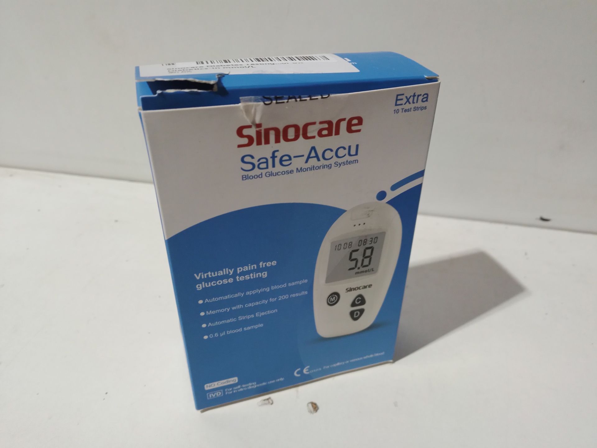 RRP £14.99 sinocare Diabetes Testing Kit/Blood Glucose Monitor - Image 2 of 2