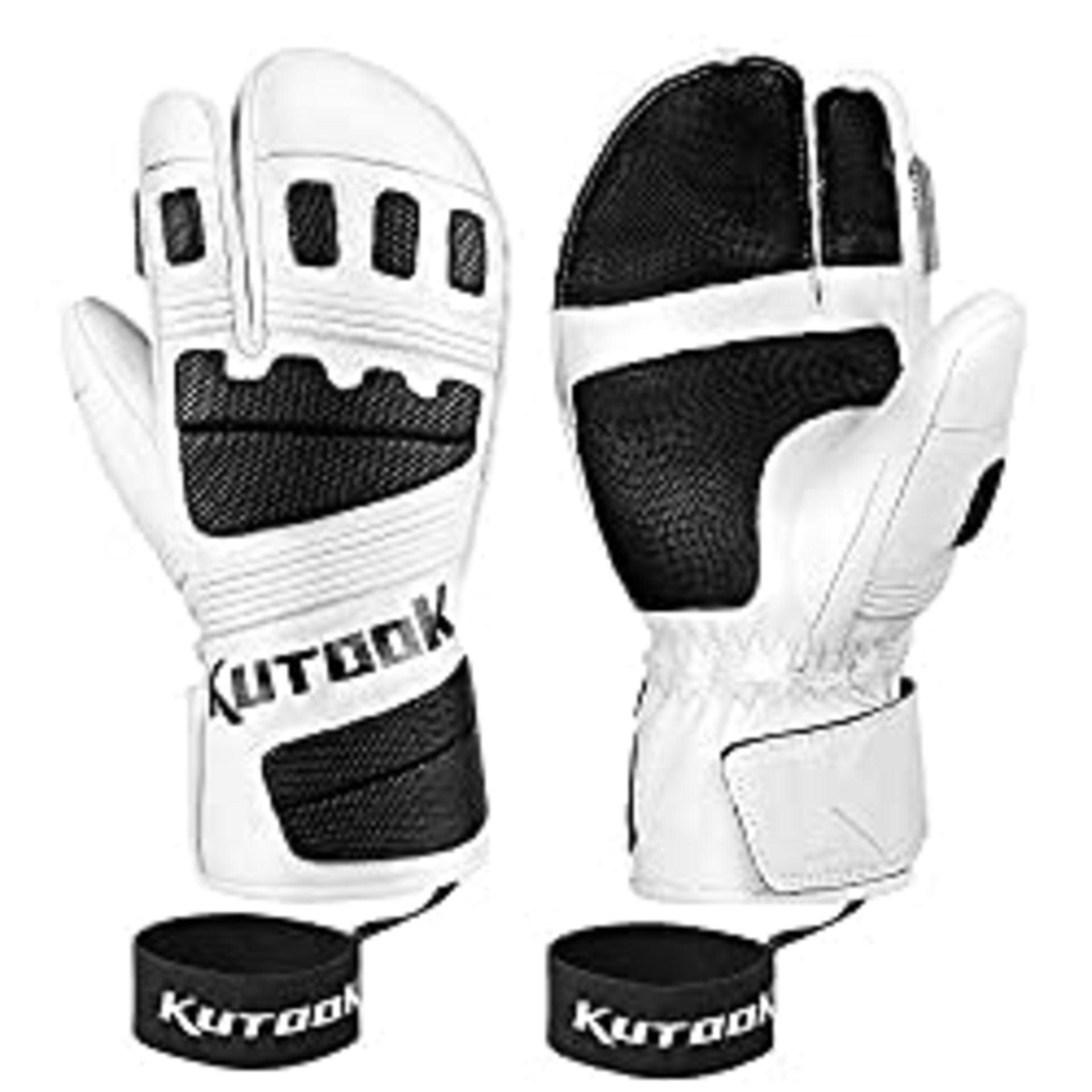 RRP £69.72 KUTOOK Skiing Mittens Waterproof Ski Gloves for Men