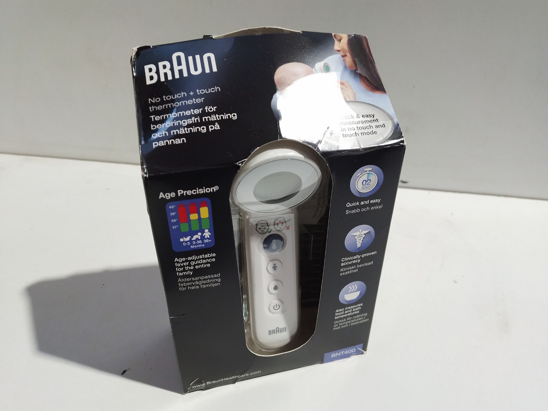 RRP £38.45 Braun No touch + touch forehead thermometer with Age Precision Technology - Image 2 of 2