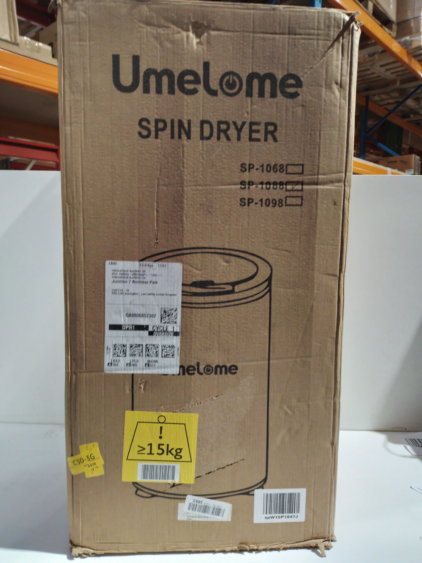 RRP £174.65 Umelome Spin Dryer for Clothes 2800 RPM - Image 2 of 2